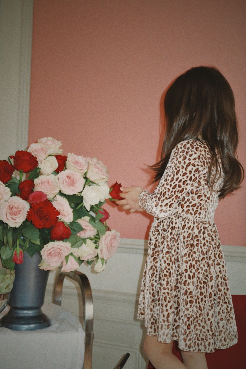 Vestido Carlito de terciopelo estampado | Konges Sløjd