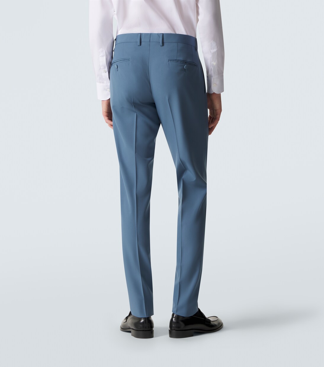 Virgin wool straight pants | Dolce&Gabbana