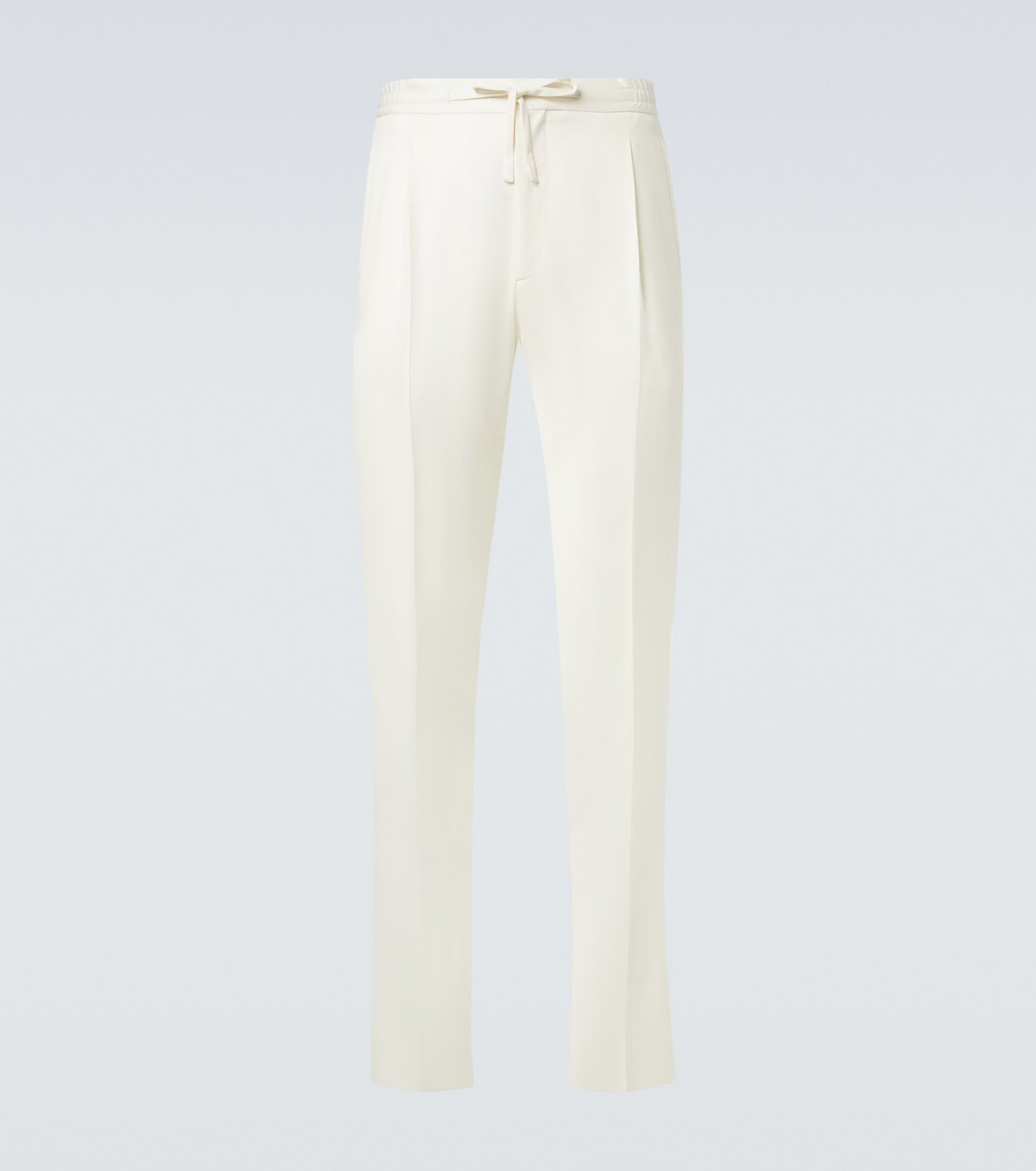 Pantalones tapered de lana virgen | Lardini