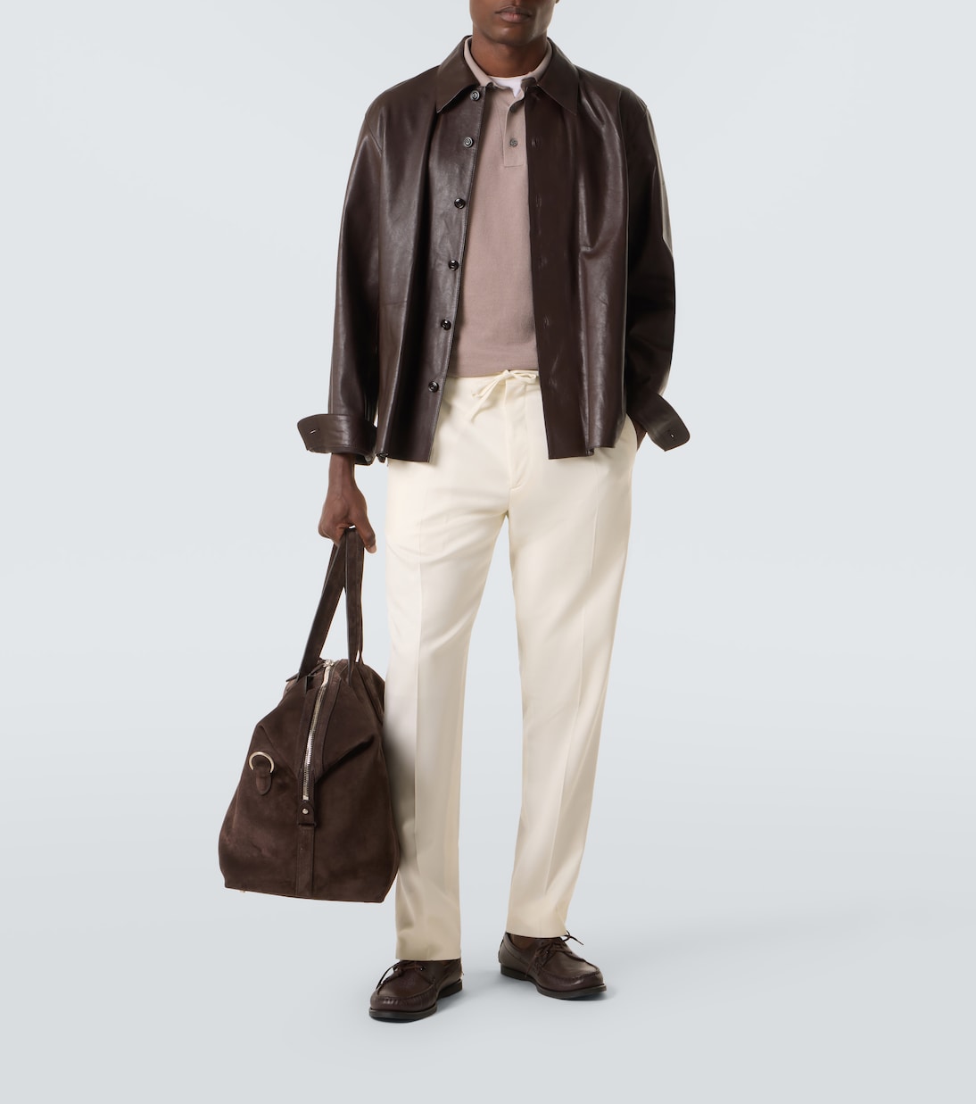 Pantalones tapered de lana virgen | Lardini