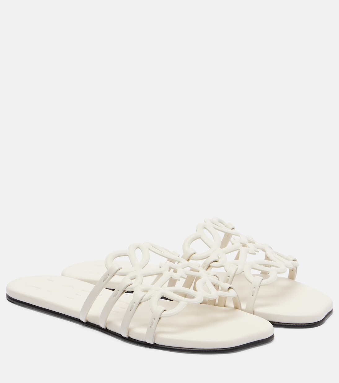 Pantoletten Petal Anagram aus Leder | Loewe