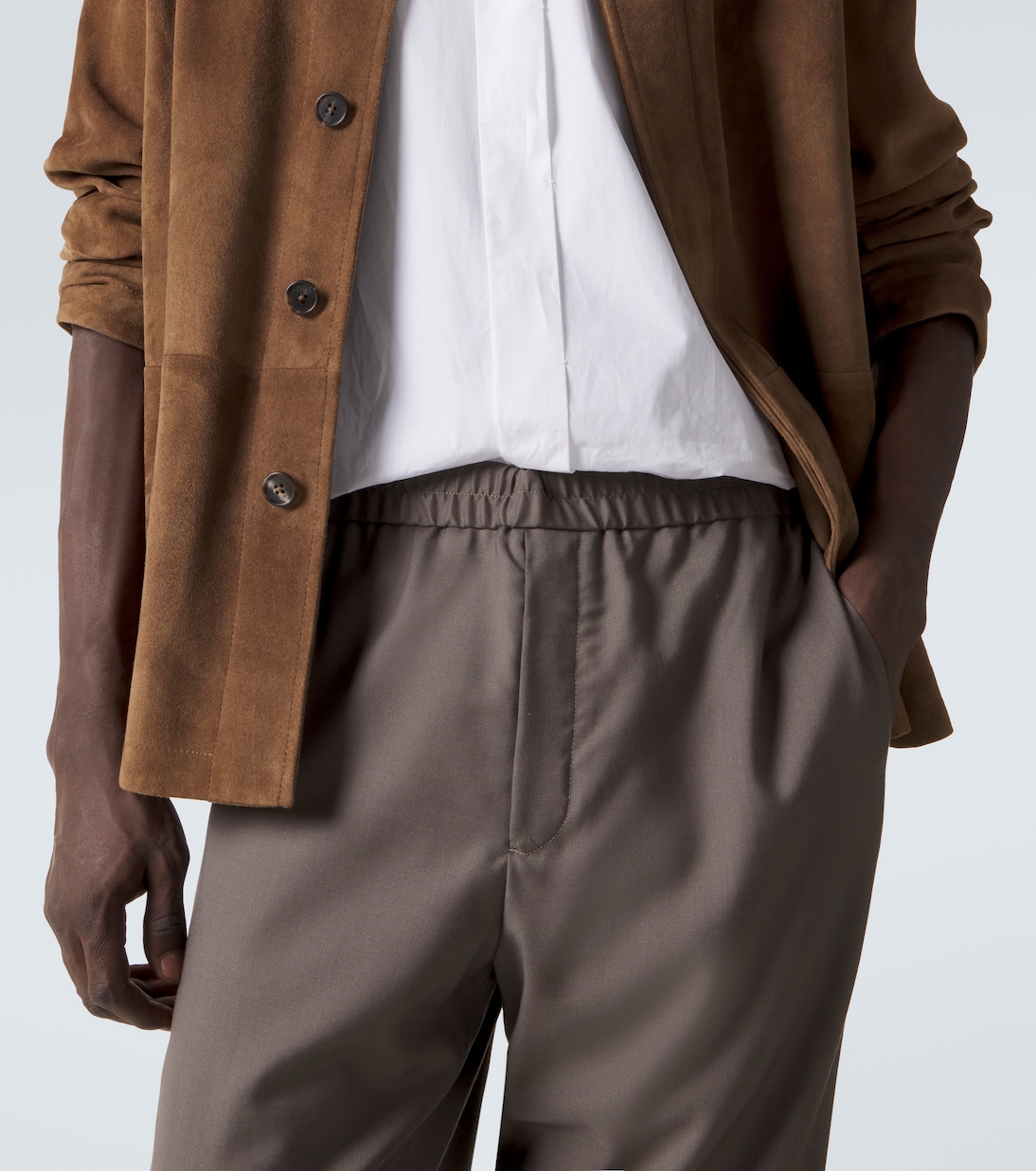 Ari wool wide-leg pants | The Row