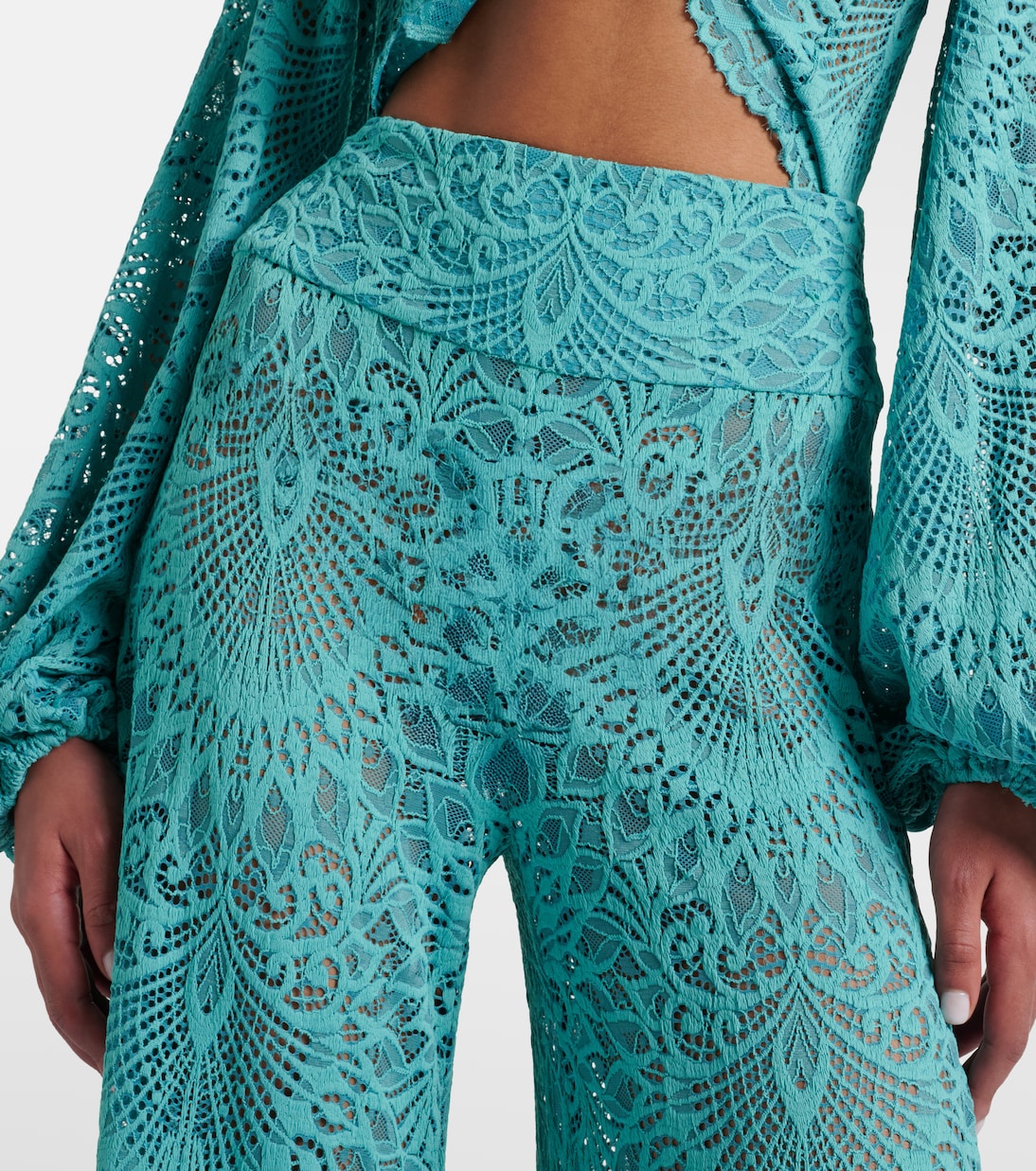 Weite Hose Paloma aus Spitze | Alexandra Miro