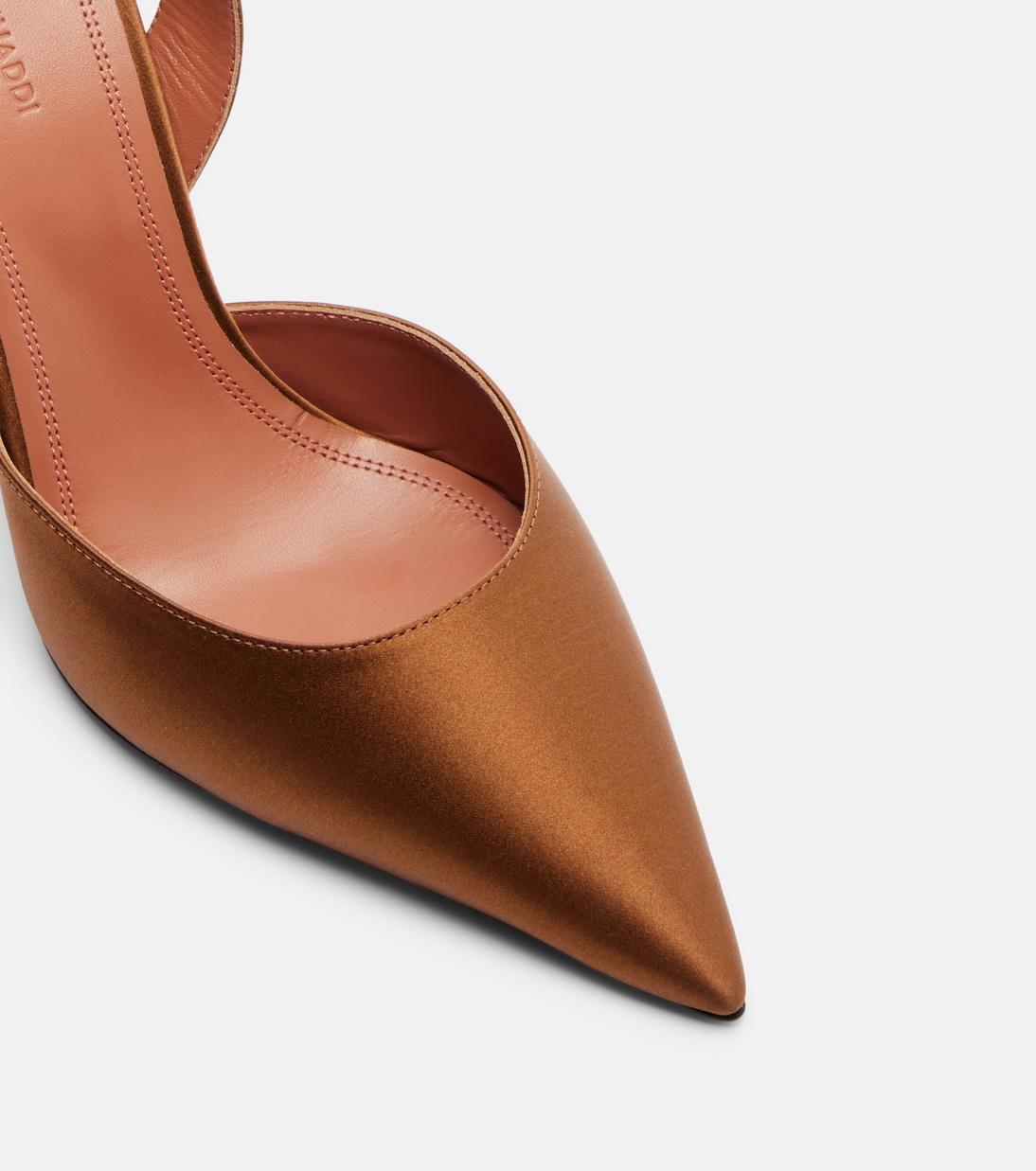 Holli satin slingback pumps | Amina Muaddi