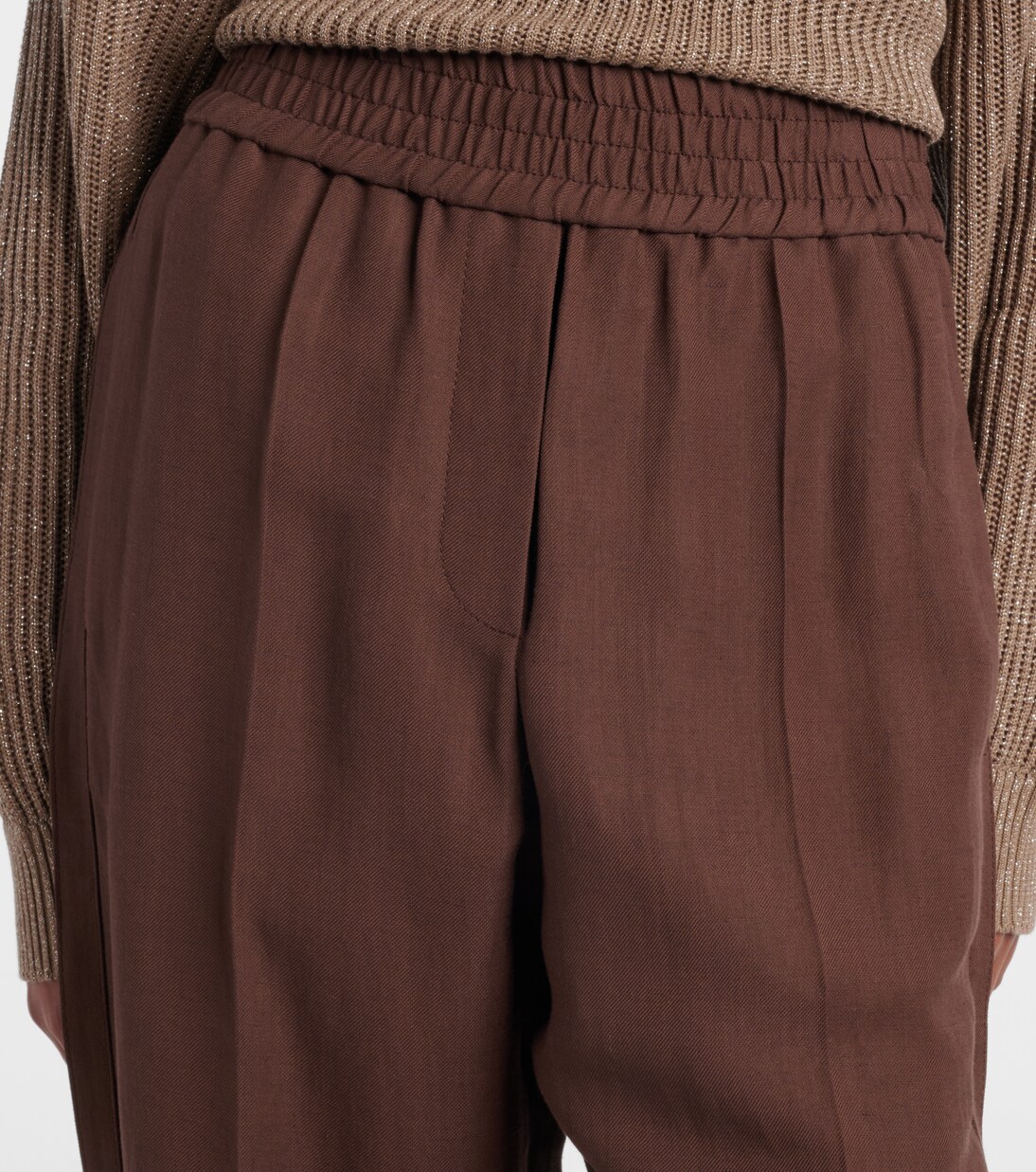 Gerade Mid-Rise-Hose | Brunello Cucinelli