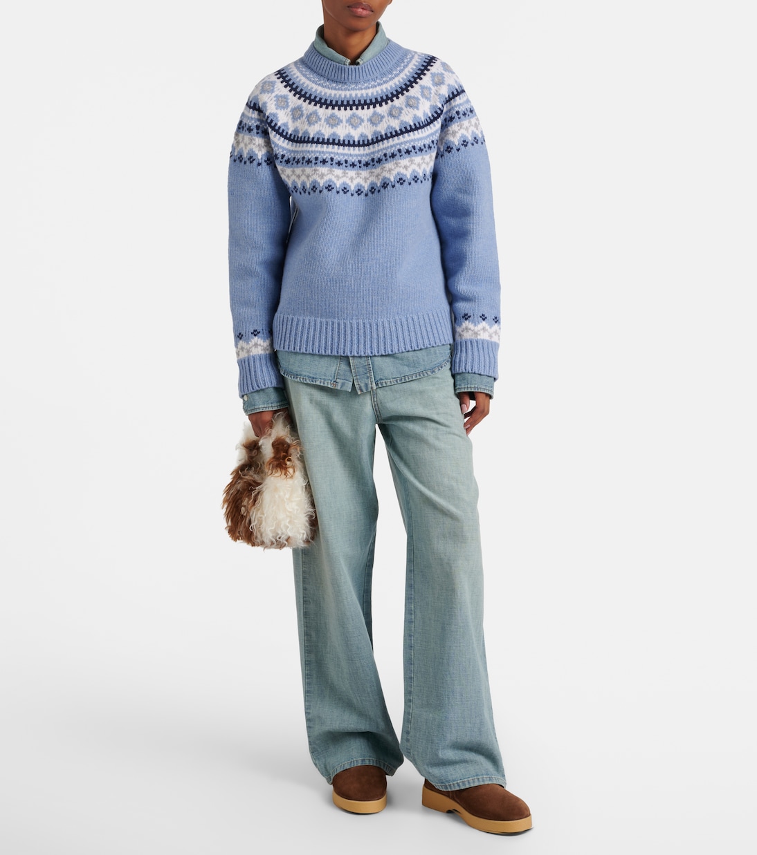 Logo shearling-lined suede ankle boots | Miu Miu