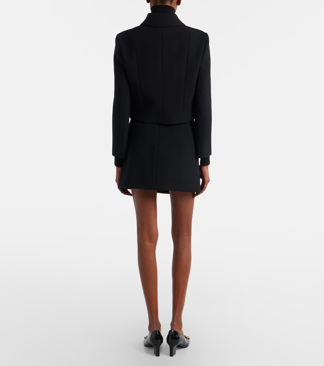 Mini-jupe Double G en crêpe de laine | Gucci