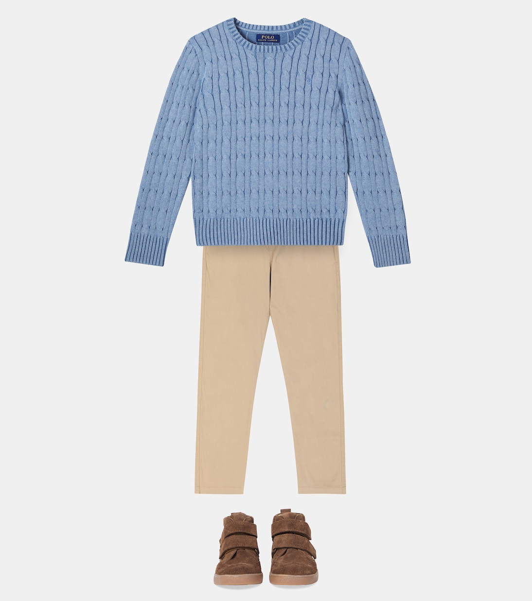 Cable-knit cotton sweater | Polo Ralph Lauren Kids