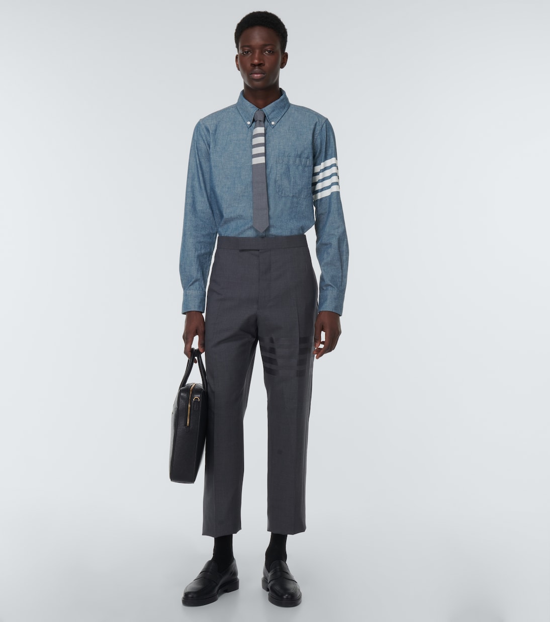 Chemise 4-Bar en chambray | Thom Browne