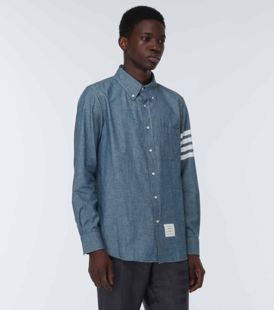Chemise 4-Bar en chambray | Thom Browne