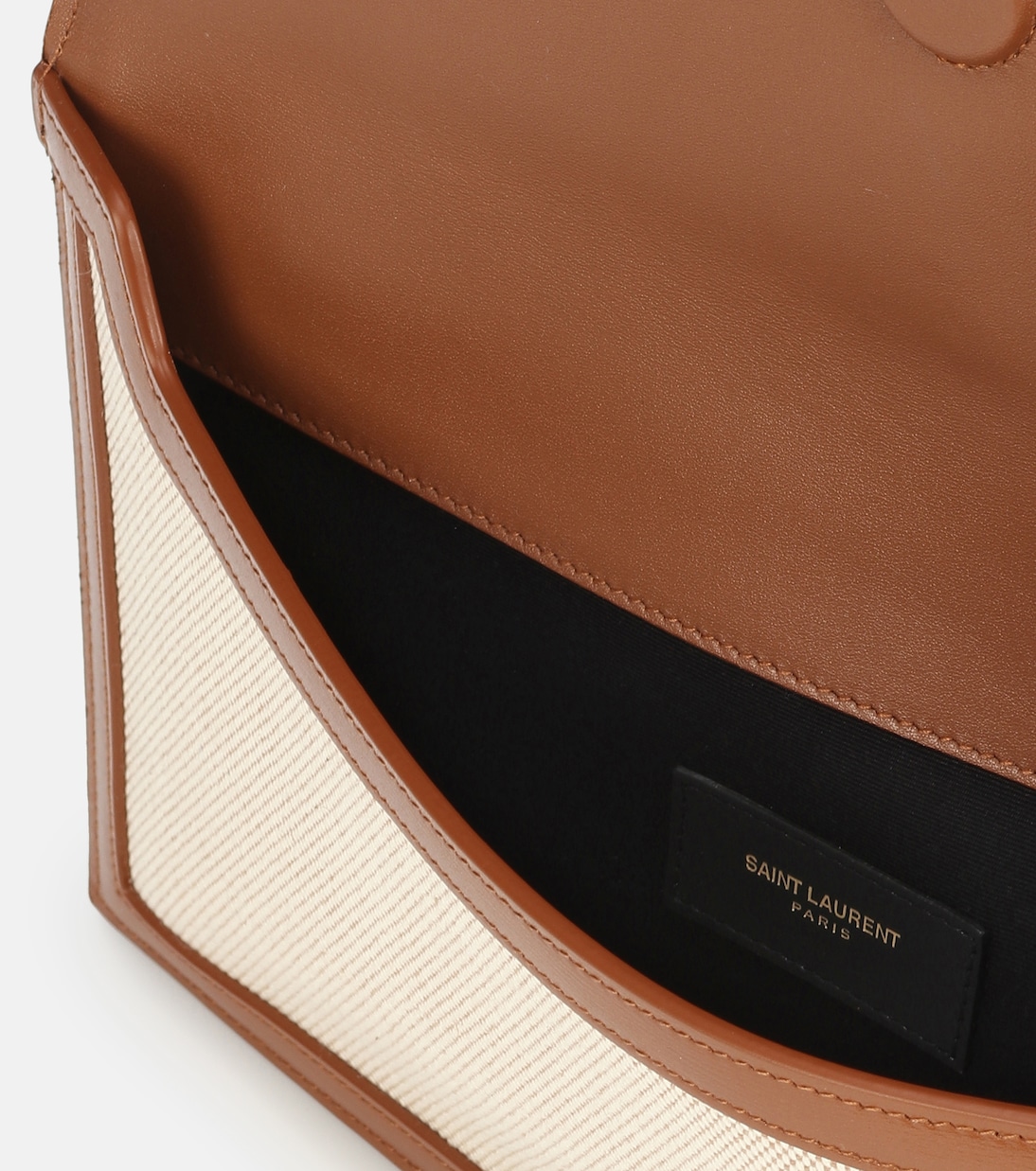 Clutch Uptown in canvas e pelle | Saint Laurent