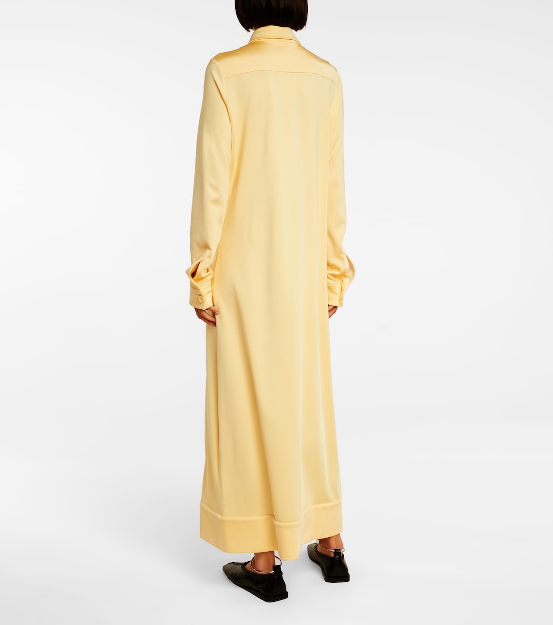 Abito chemisier in jersey stretch | Jil Sander
