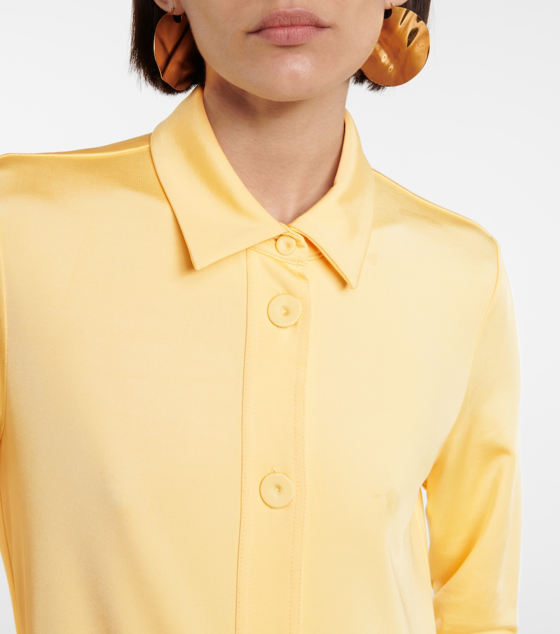 Abito chemisier in jersey stretch | Jil Sander