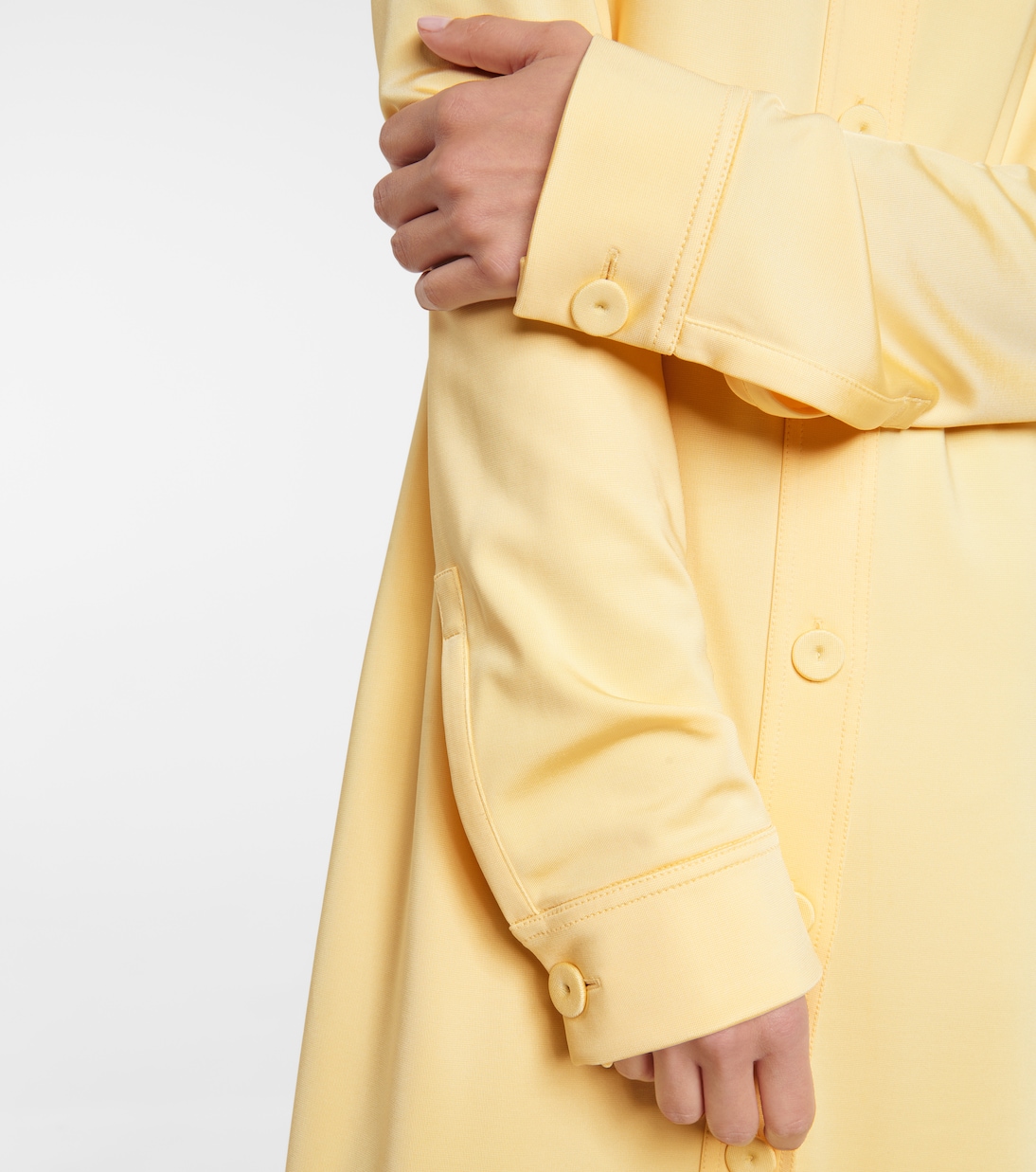 Abito chemisier in jersey stretch | Jil Sander