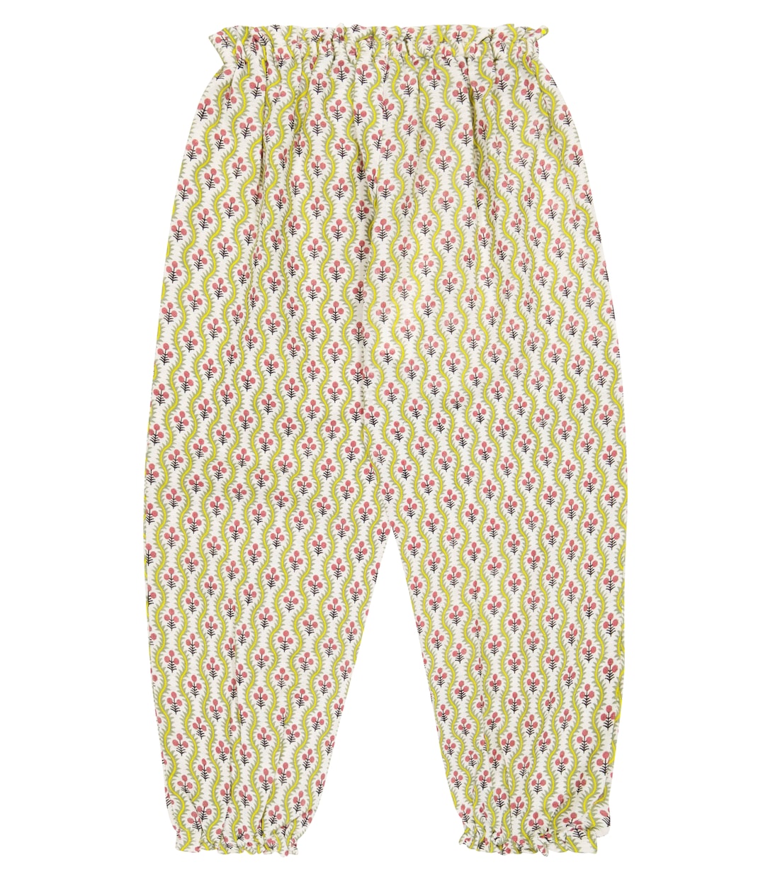 Arnica printed linen-blend pants | Caramel
