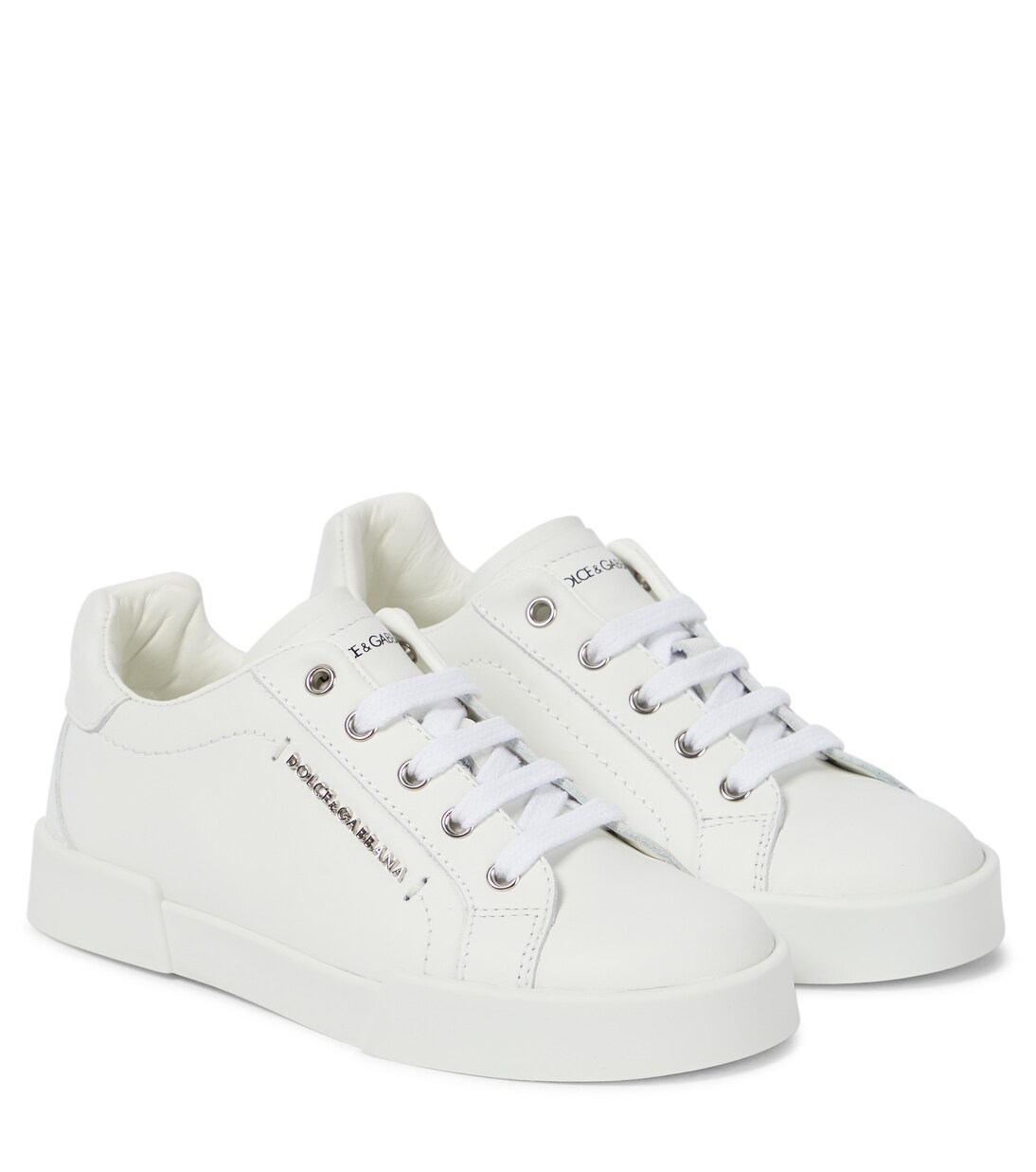 Portofino Light leather sneakers | Dolce&Gabbana Kids