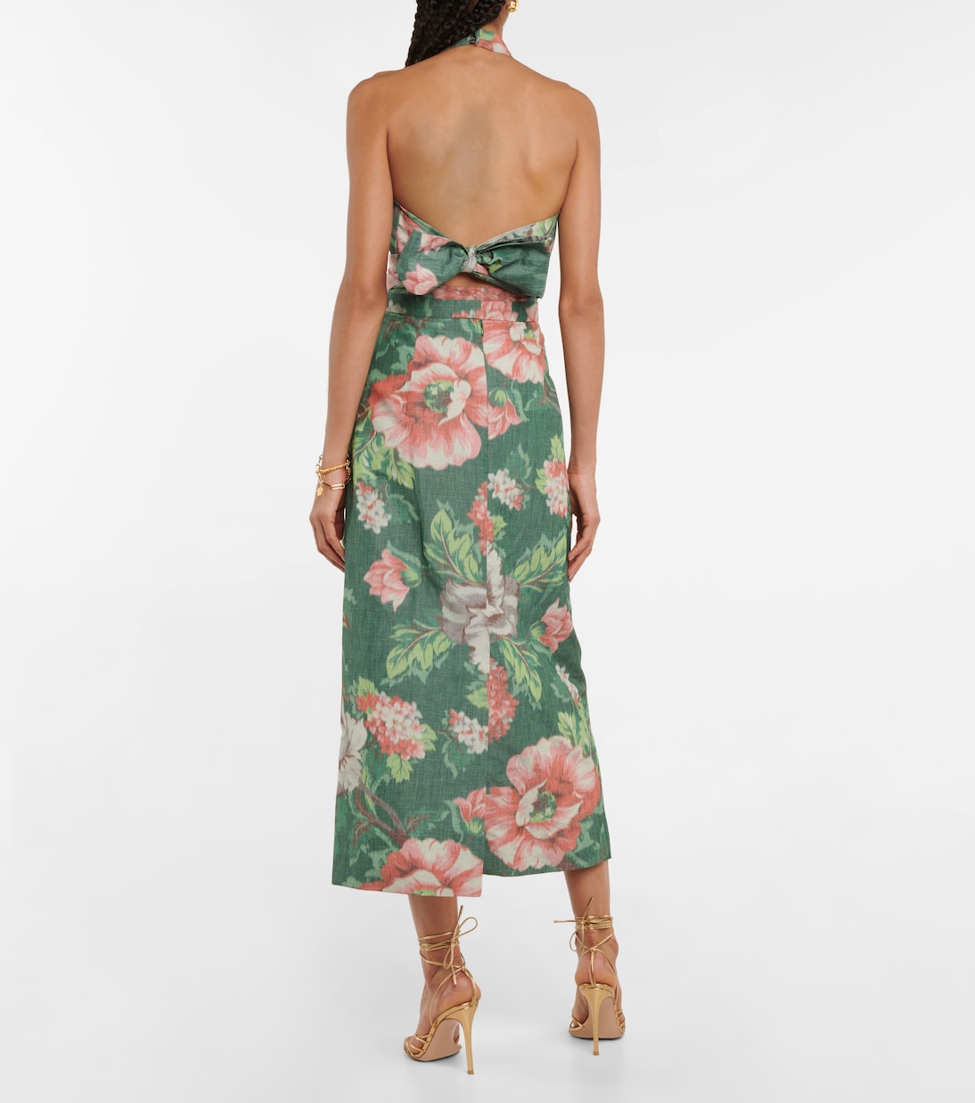 Charlotte floral wrap midi skirt | Erdem