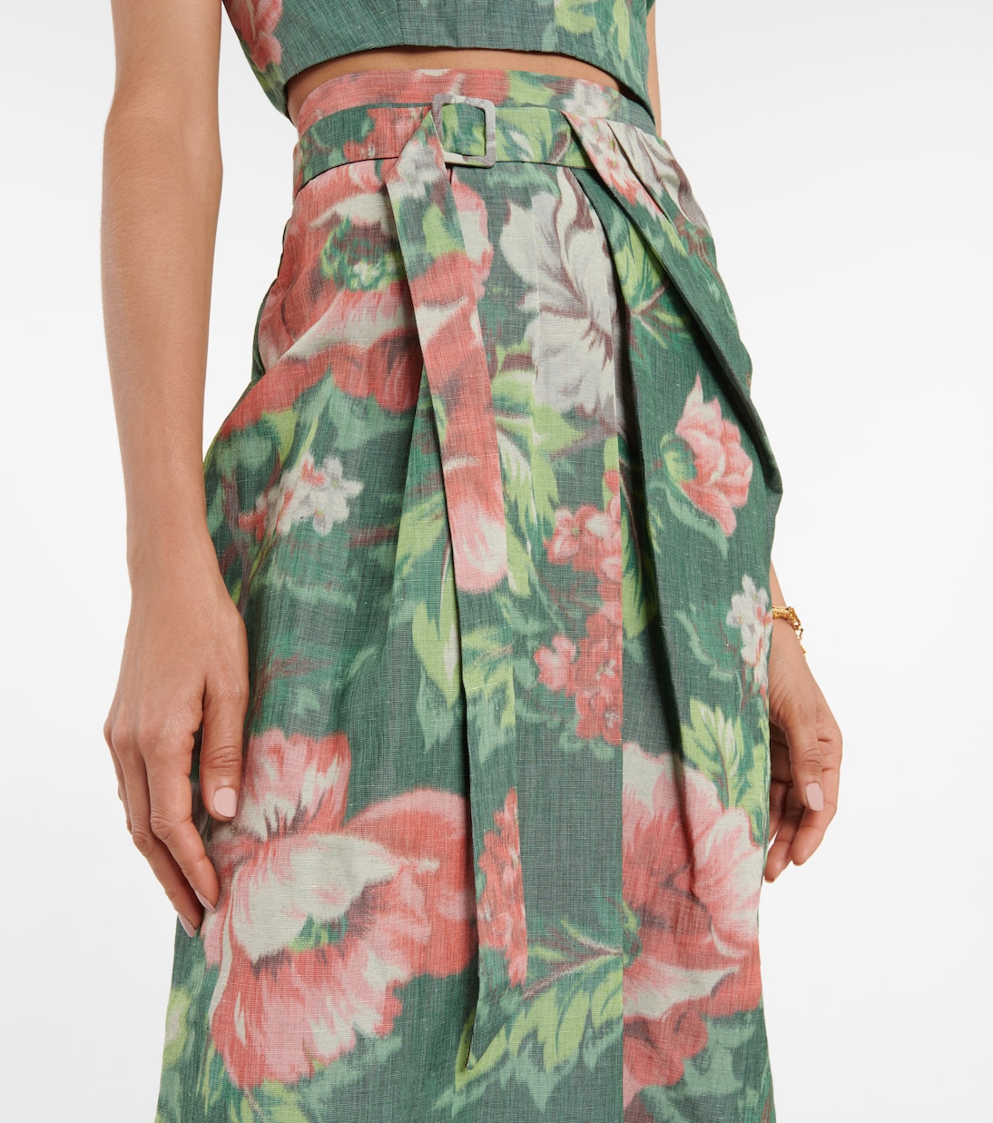 Charlotte floral wrap midi skirt | Erdem