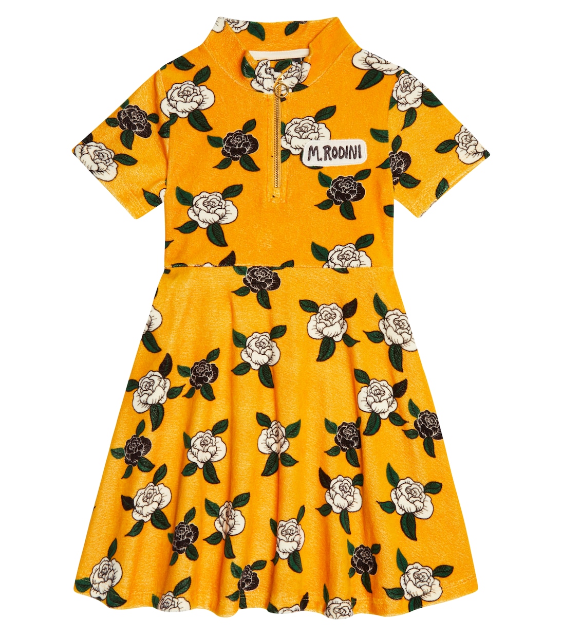 Robe imprimée en velours de coton | Mini Rodini
