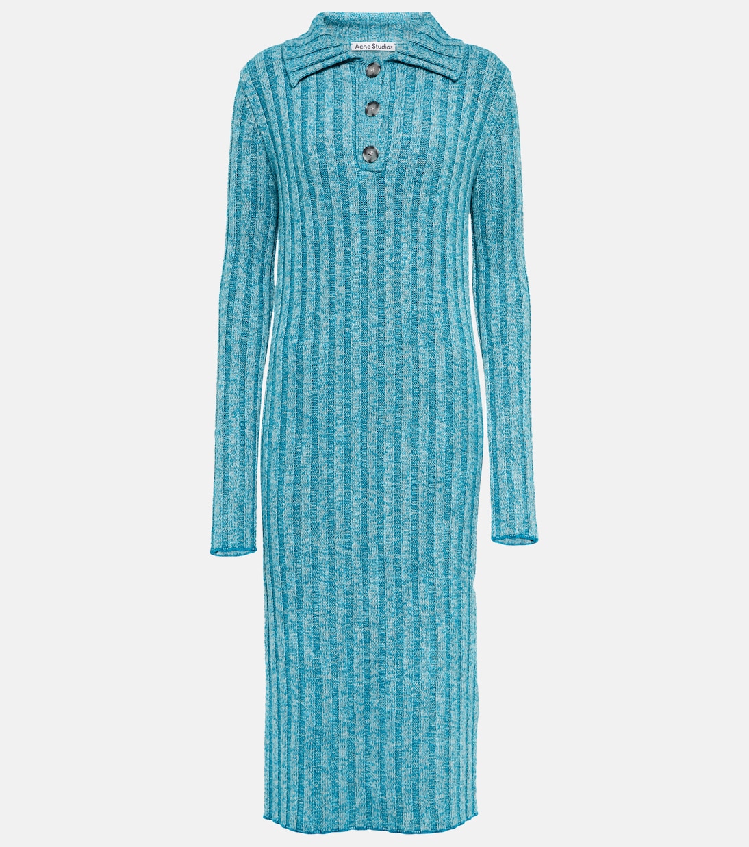 Ribbed-knit wool-blend midi dress | Acne Studios