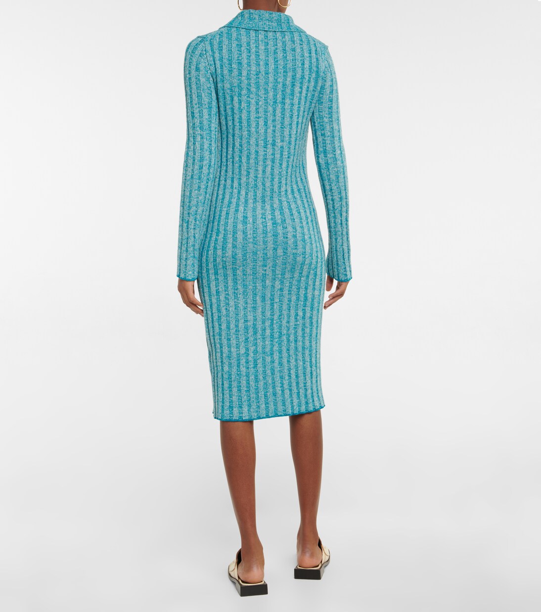 Ribbed-knit wool-blend midi dress | Acne Studios