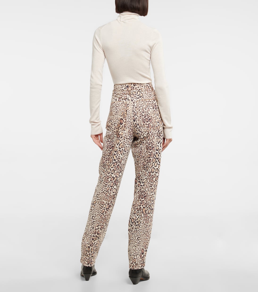 Jeans con stampa leopardata e cintura | Etro