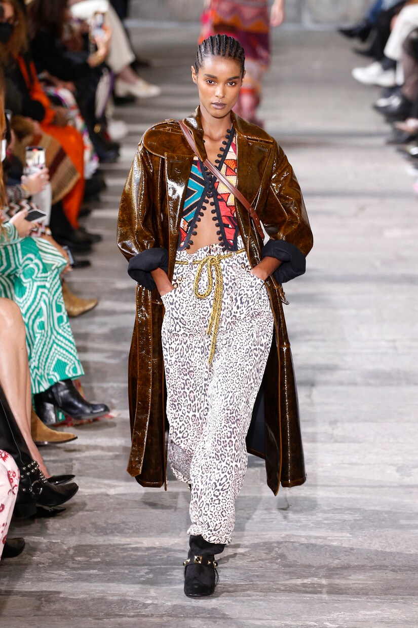 Jeans con stampa leopardata e cintura | Etro