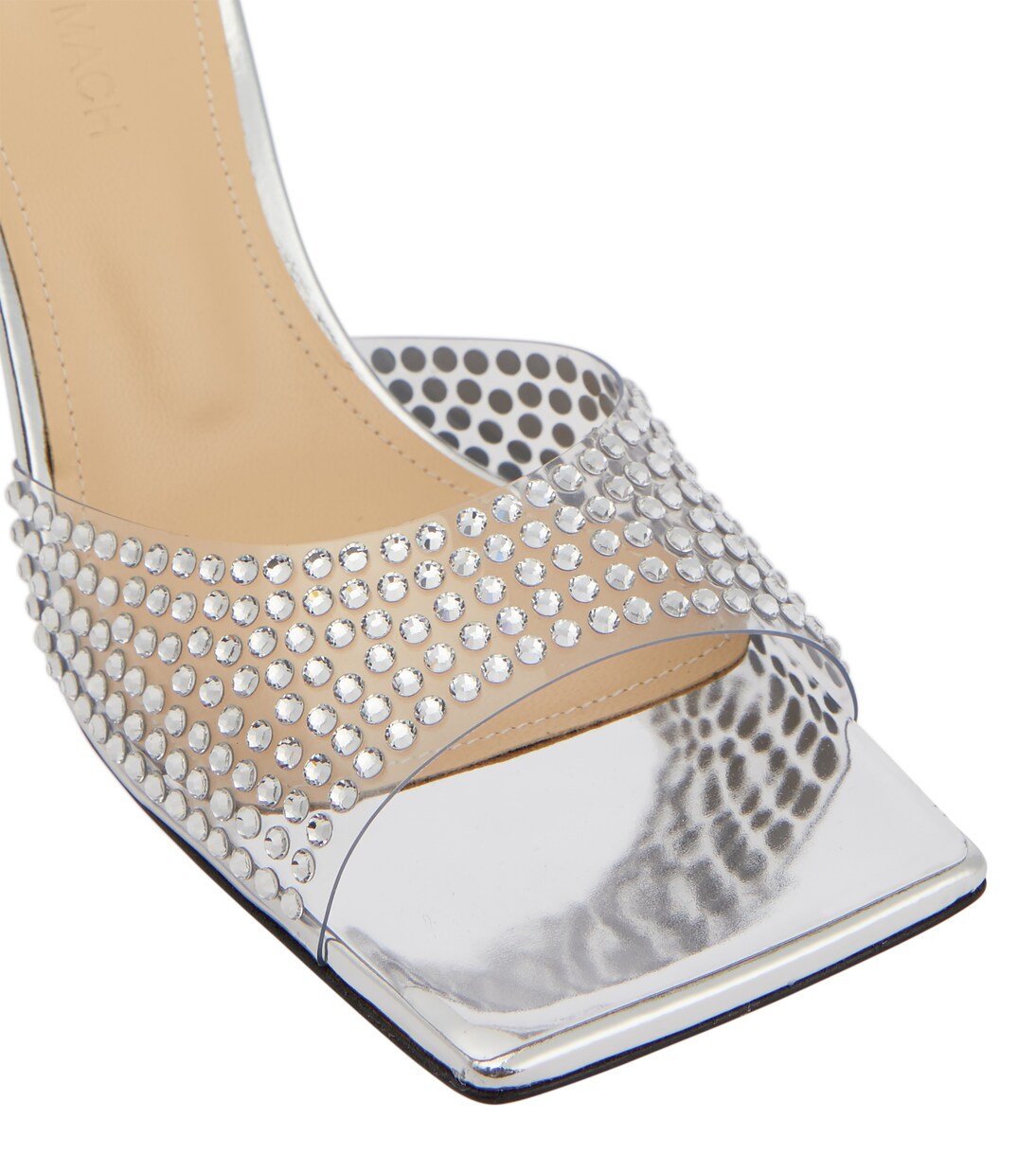Star crystal-embellished PVC mules | Mach & Mach