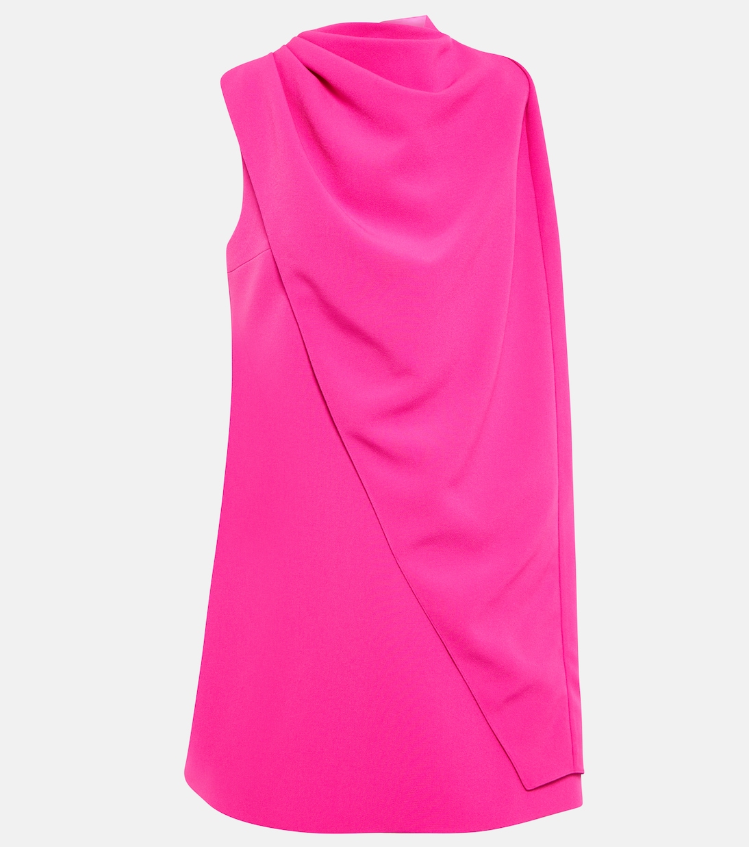 Margareta asymmetrical cape minidress | Safiyaa