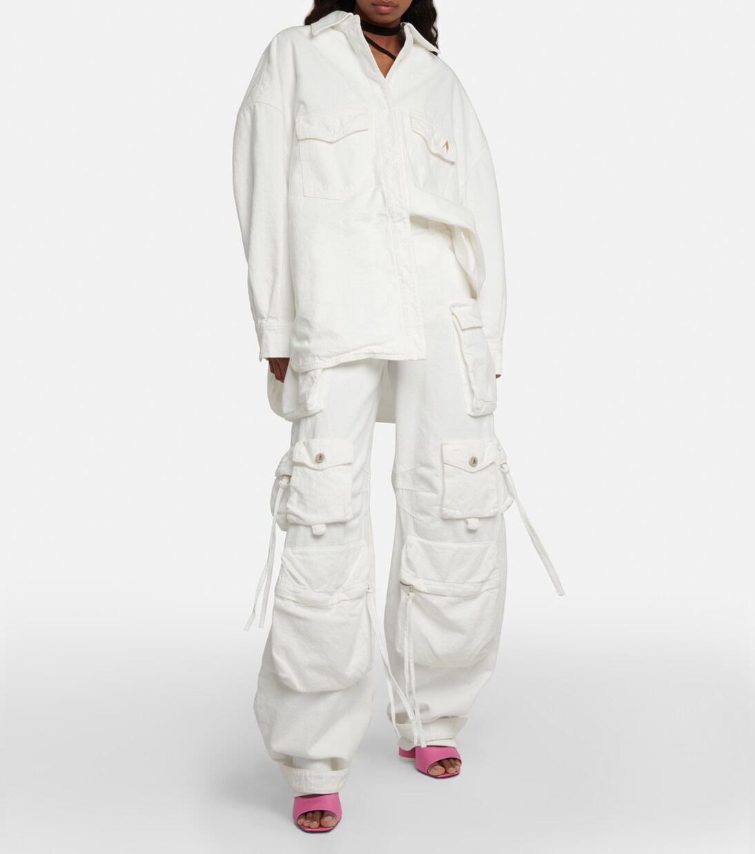 Jeans Fern mit Cargo-Tasche | The Attico