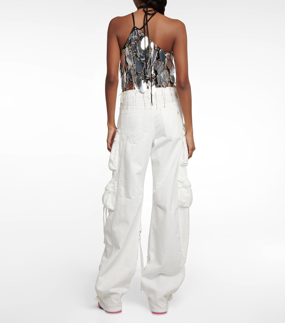 Jeans Fern mit Cargo-Tasche | The Attico