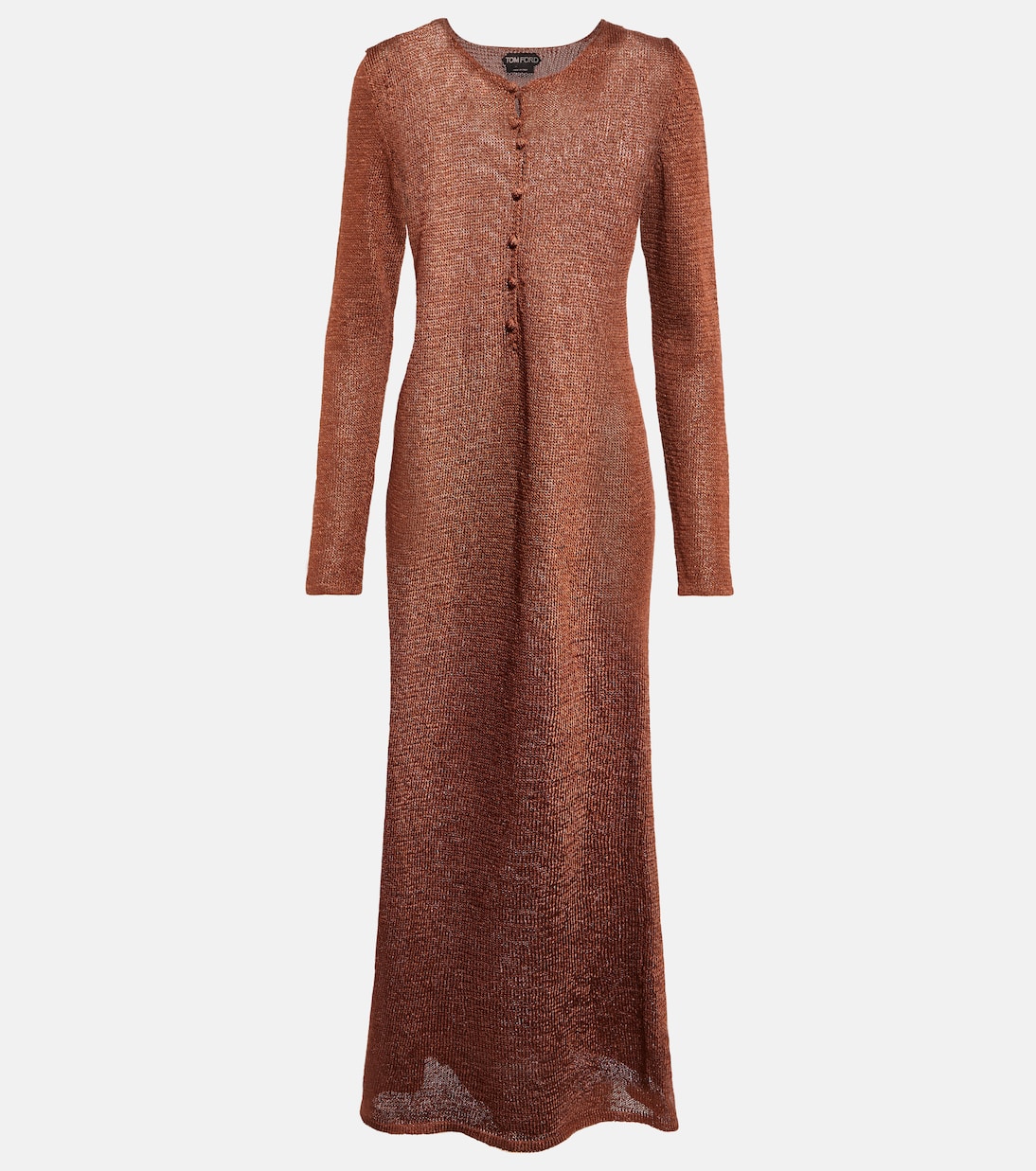 Abito lungo in maglia lamé | Tom Ford