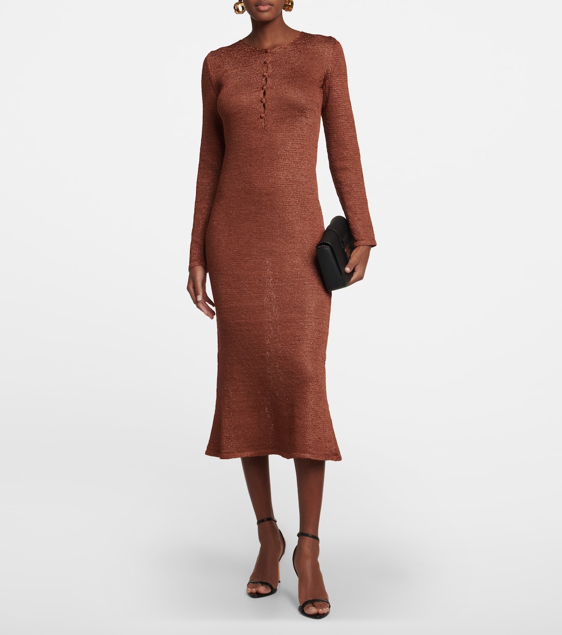 Abito lungo in maglia lamé | Tom Ford