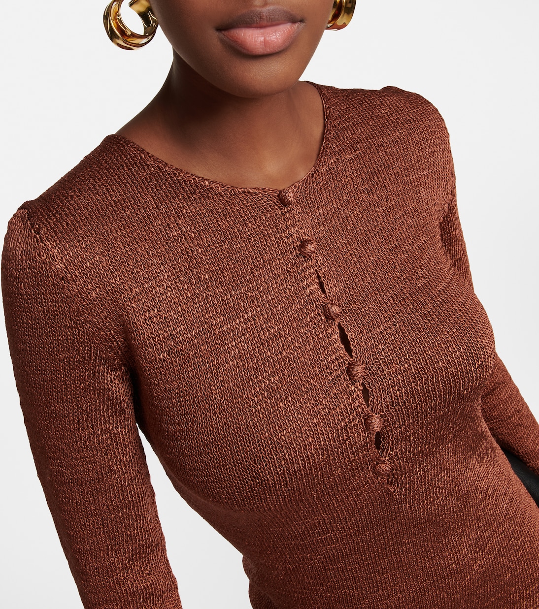 Abito lungo in maglia lamé | Tom Ford