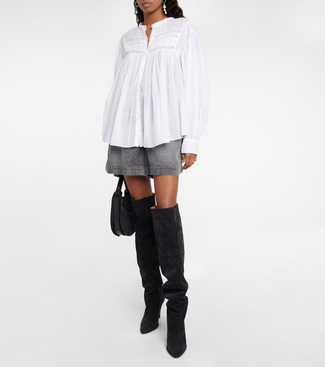 Blusa oversize Plalia in cotone | Marant Etoile