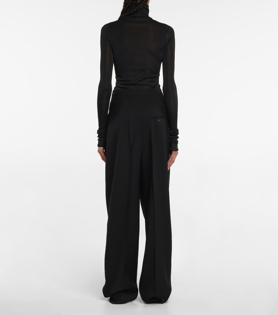 Pantaloni Marcllita in lana e mohair | The Row