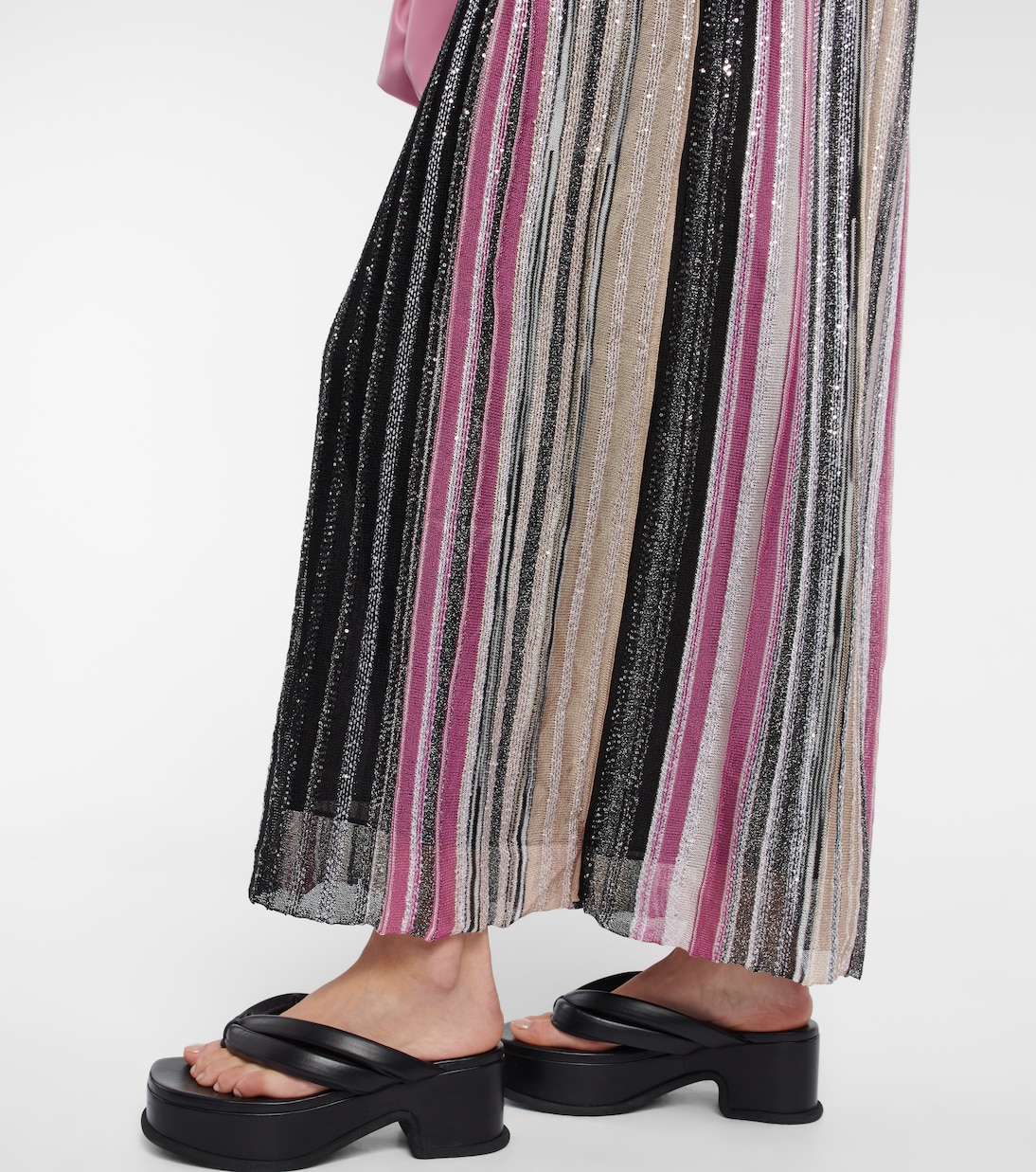 Vestido largo a rayas con lentejuelas | Missoni