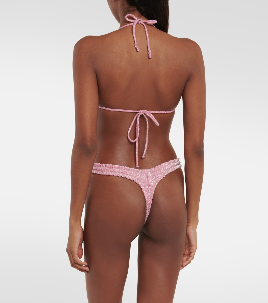 Top de bikini triangular Guia de Lurex® | Reina Olga