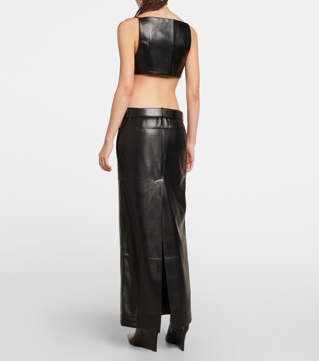 Top cropped Elfi in similpelle | Aya Muse