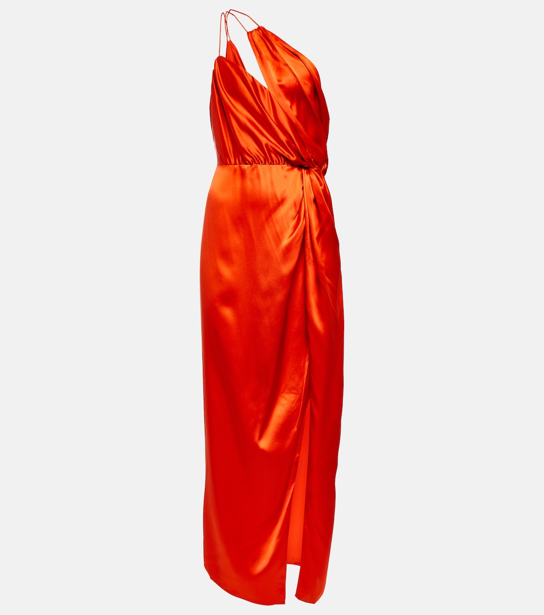 One-shoulder silk midi dress | The Sei