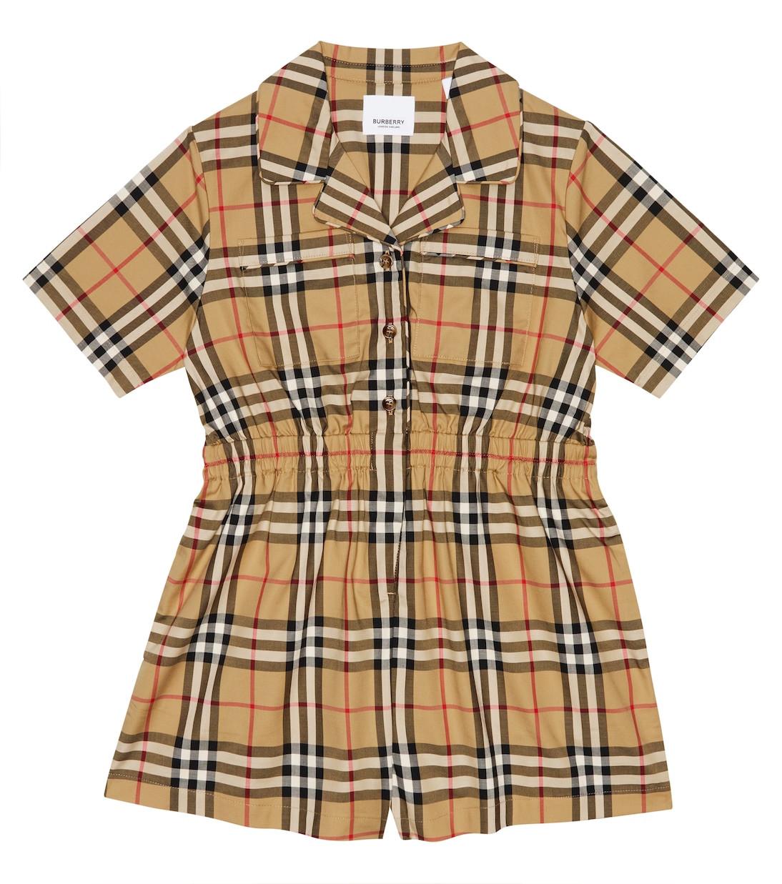 Mono en mezcla de algodón con Vintage Check | Burberry Kids