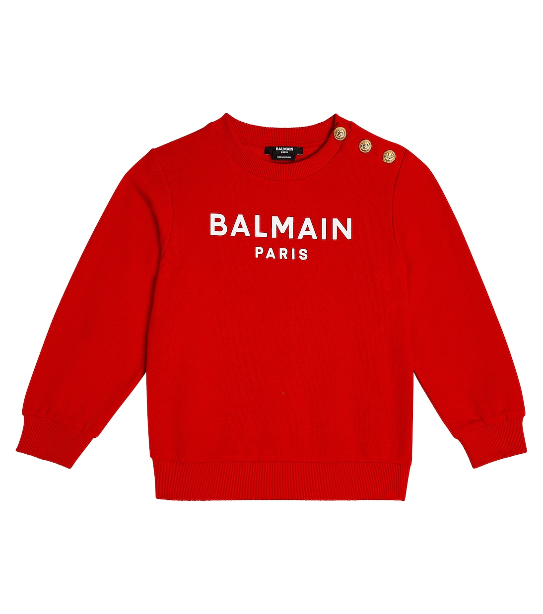 Sudadera de algodón con logo | Balmain Kids