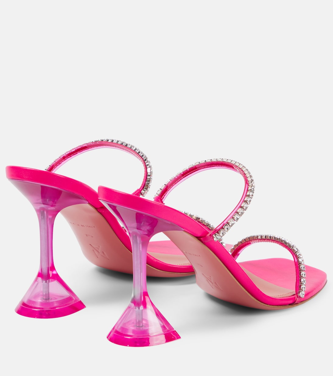Sandali Gilda 95 in PVC con cristalli | Amina Muaddi