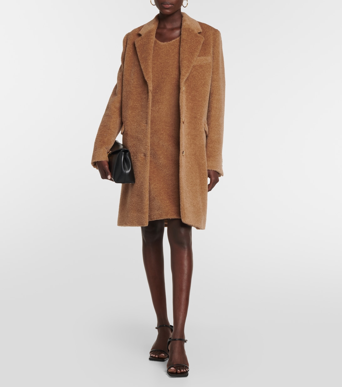 Wool and alpaca teddy minidress | Toteme