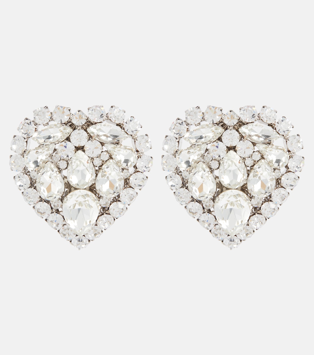 Orecchini a cuore con cristalli  | Alessandra Rich