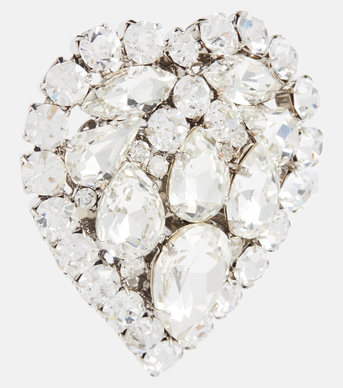 Orecchini a cuore con cristalli  | Alessandra Rich