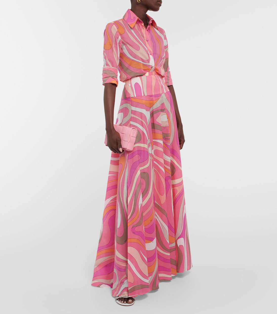 Gonna lunga Marmo in cotone | Pucci