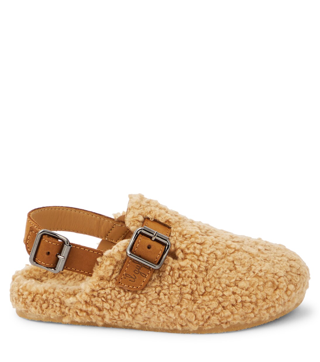 Slippers in shearling sintetico | Il Gufo