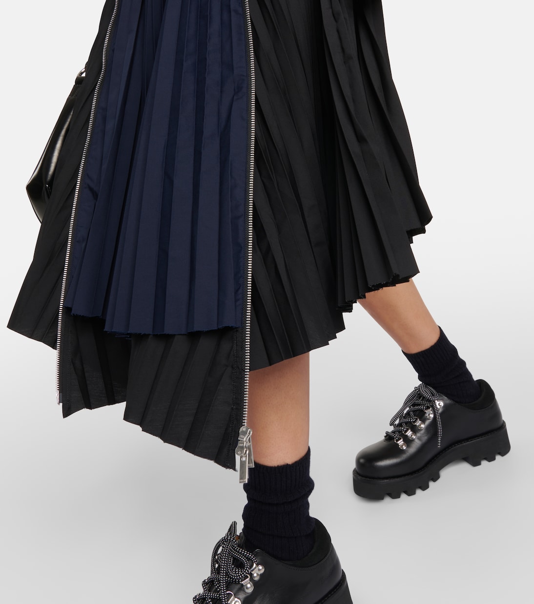 Gonna midi plissé | Sacai
