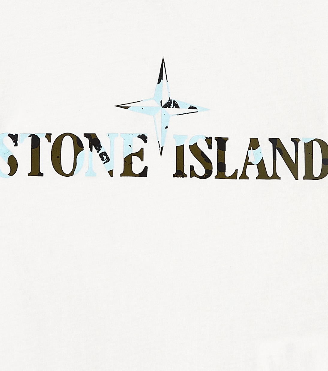 Top in cotone con stampa | Stone Island Junior